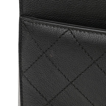 Chanel Calfskin Stitched Large Straight Lines Shopping Tote Black 7 of 13