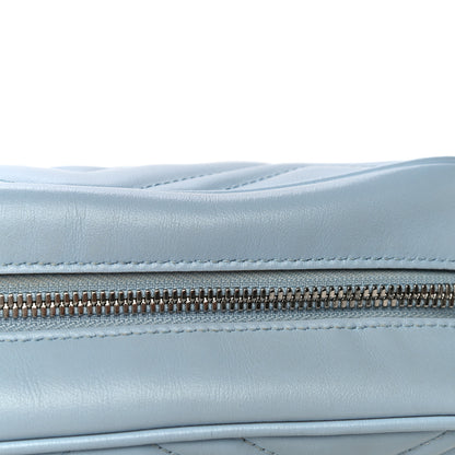 Gucci Calfskin Matelasse Small GG Marmont Chain Shoulder Bag Porcelain Light Blue 14 of 20