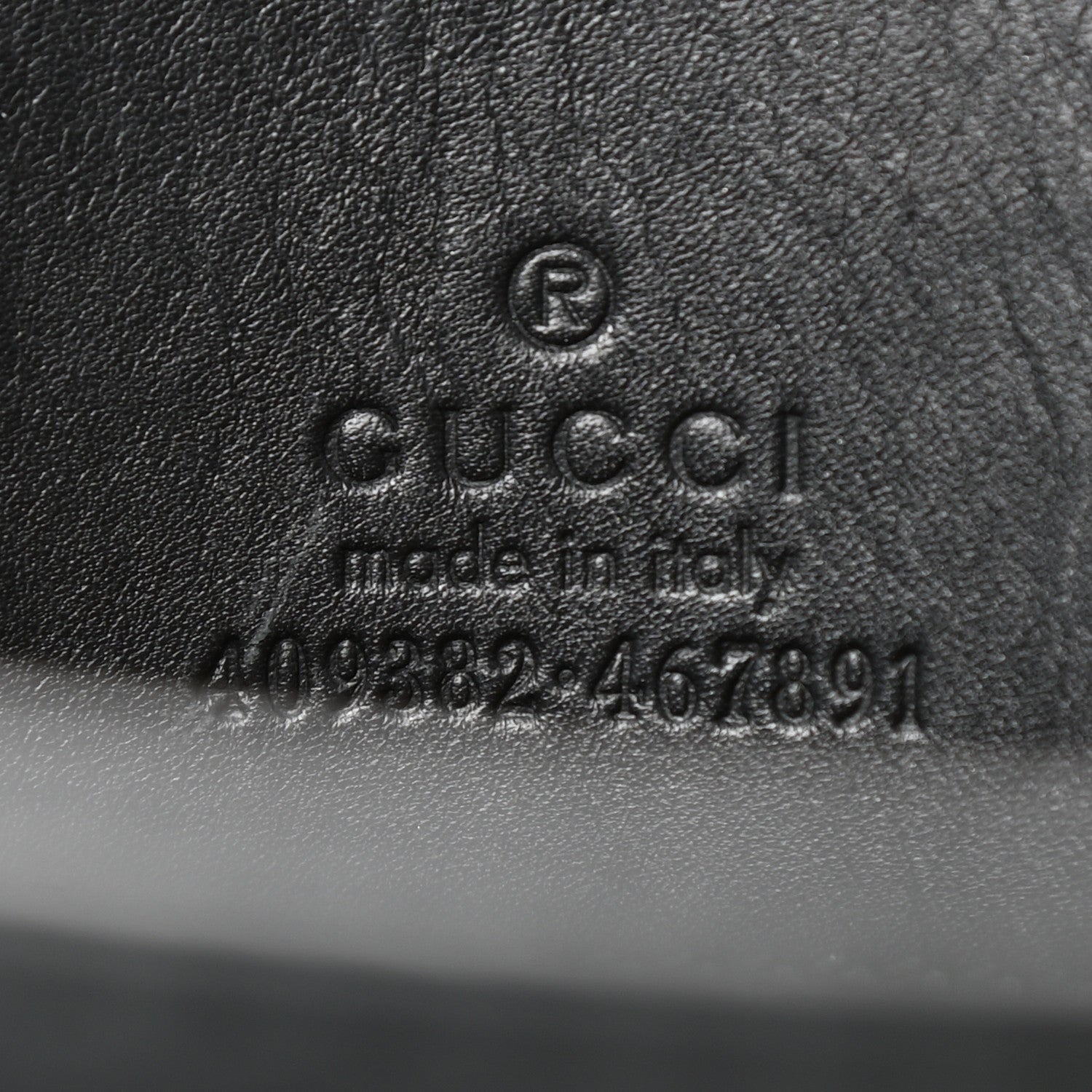 Gucci Calfskin Embossed XL Clutch Black 5 of 8