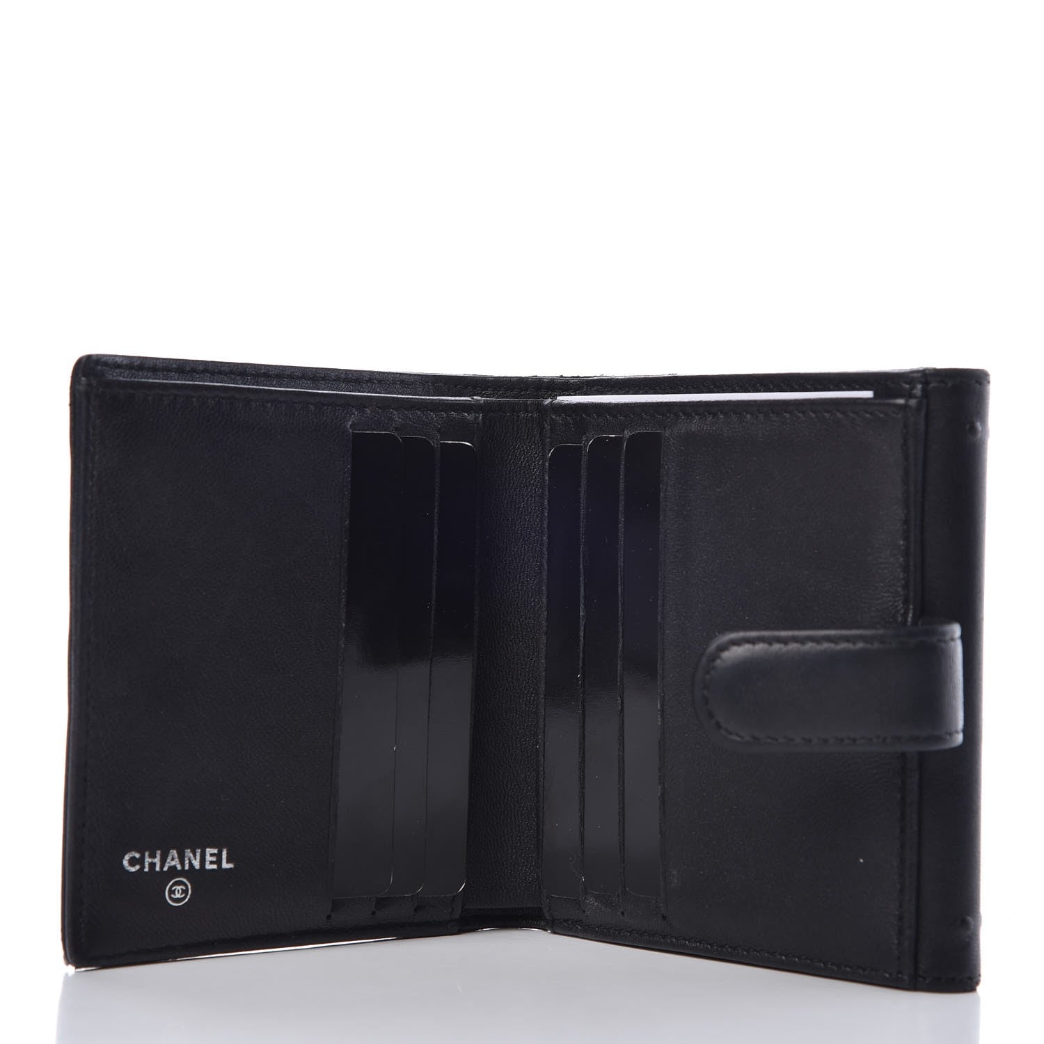 Chanel Lambskin CC Double Sided Wallet Black 5 of 12