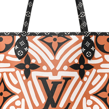 Louis Vuitton Monogram Giant Crafty Neverfull MM Creme Caramel 8 of 15