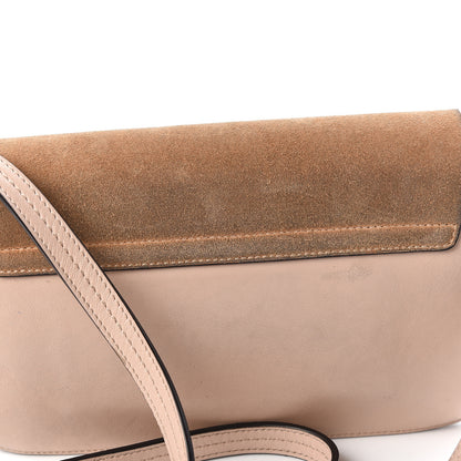 Chloe Suede Calfskin Small Faye Shoulder Bag Cement Pink 17 of 19