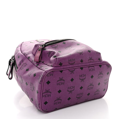 MCM Visetos Small Sprinkle Stud Stark Backpack Purple 4 of 9