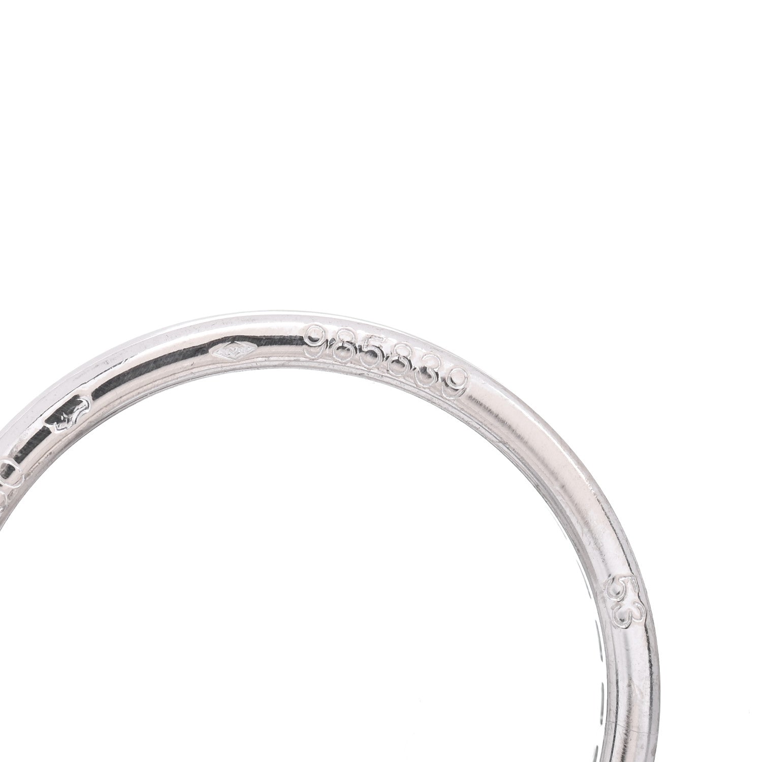Cartier 18K White Gold Diamond Trinity Ring 53 6.25 4 of 7