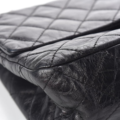 Chanel Metallic Aged Calfskin Quilted 2.55 Reissue 227 Flap So Black 10 of 15