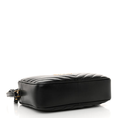 Saint Laurent Calfskin Matelasse Monogram Lou Camera Bag Black 4 of 11