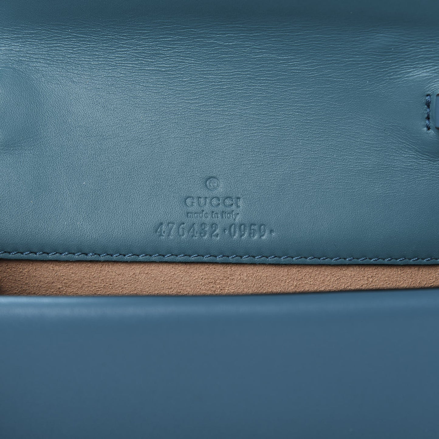 Velvet Super Mini Dionysus Shoulder Bag Pavone Cyan