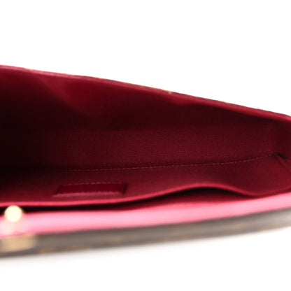 Louis Vuitton Monogram Pochette Felicie Chain Wallet Fuchsia 6 of 10