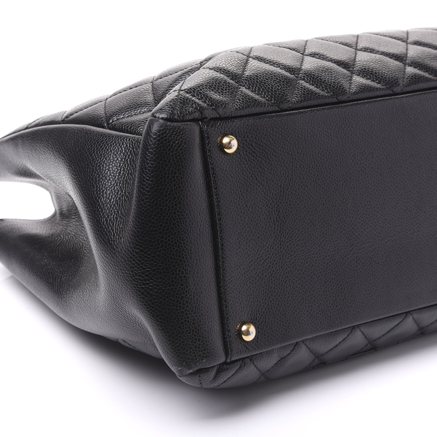 Chanel Caviar Quilted XL Grand Shopping Tote GST Black 5 of 9