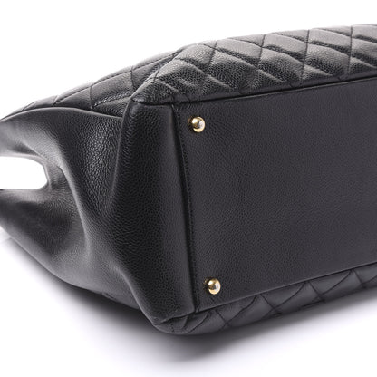 Chanel Caviar Quilted XL Grand Shopping Tote GST Black 5 of 9