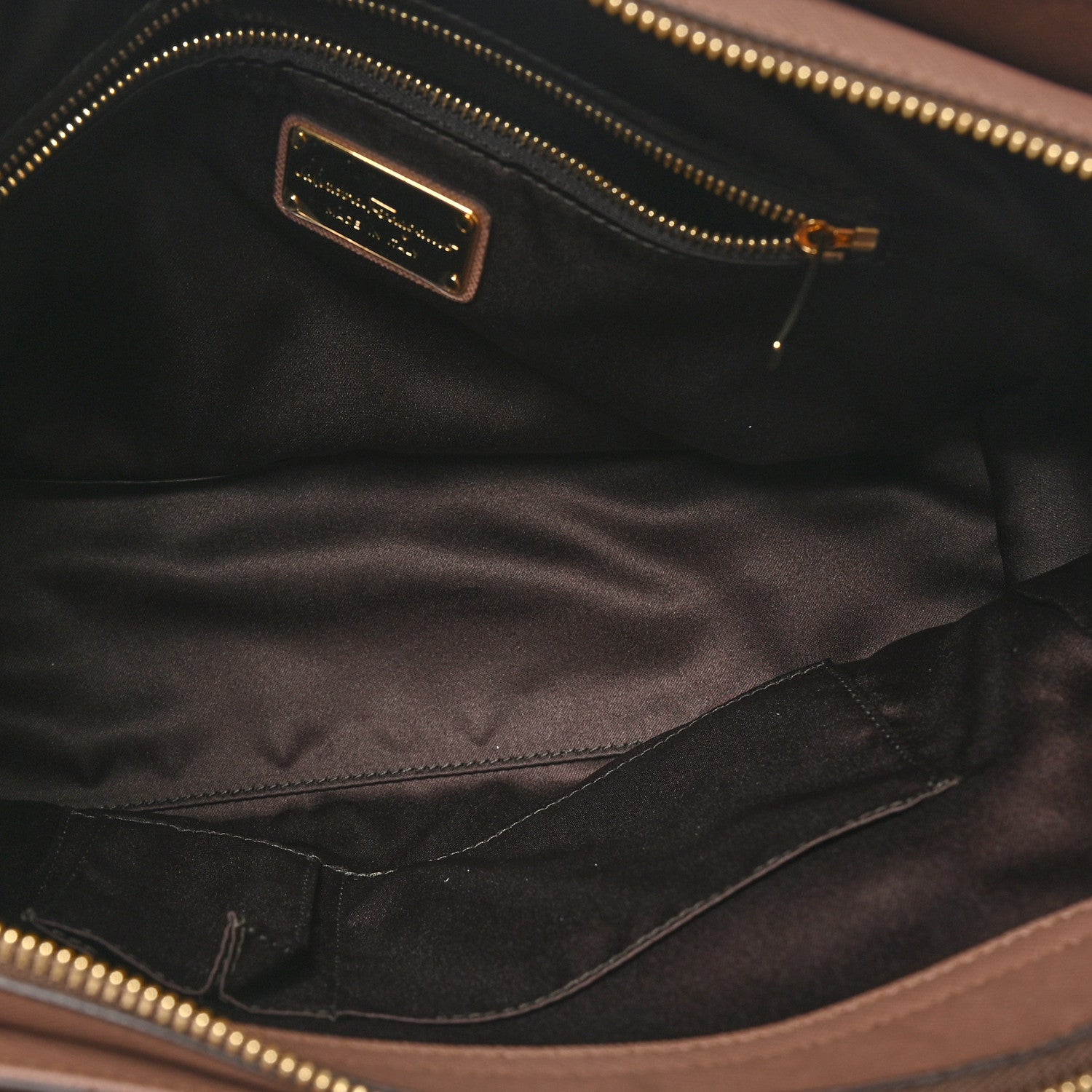 Salvatore Ferragamo Hammered Calfskin Small Beky Tote New Moka 5 of 9