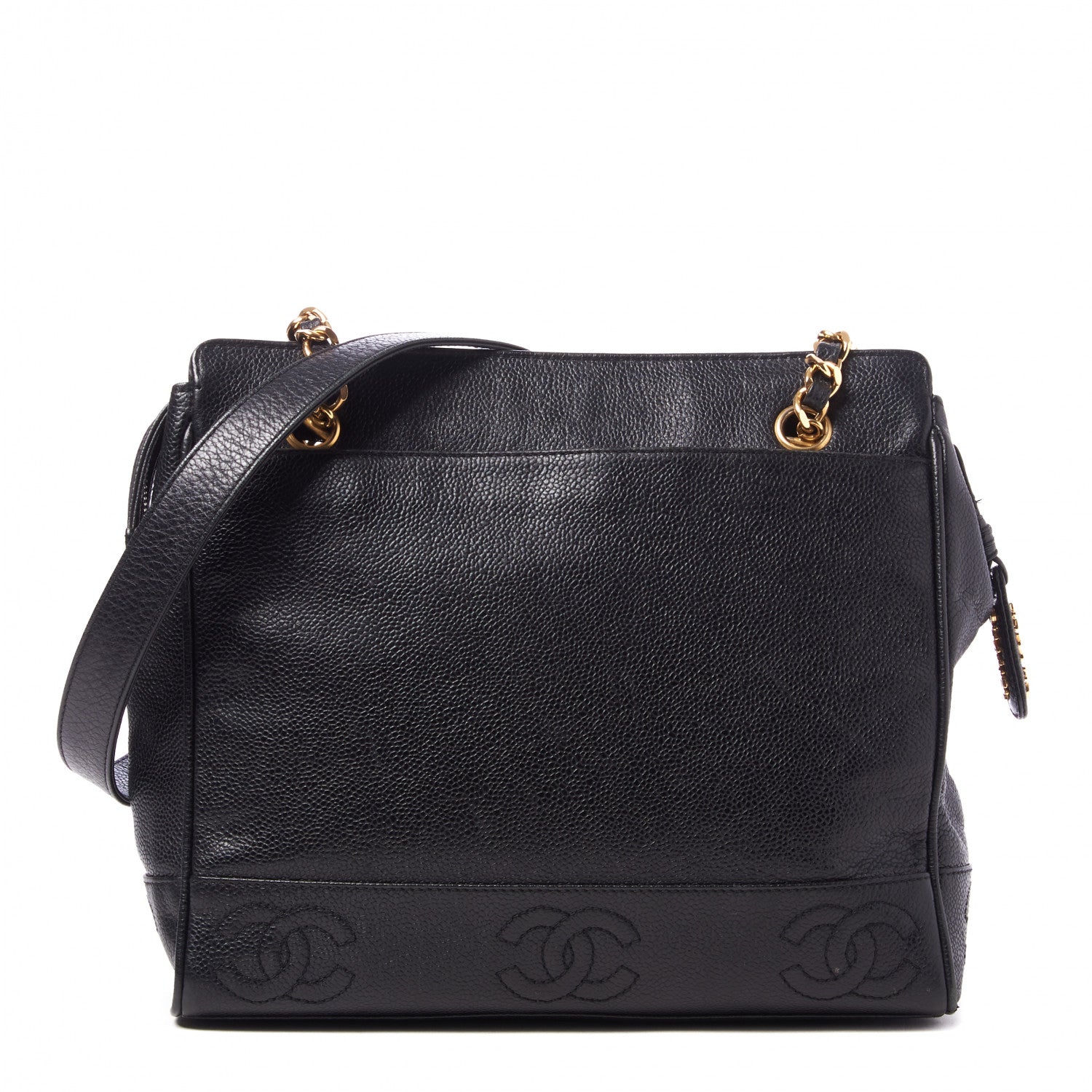 Chanel Caviar CC Shoulder Bag Black 1 of 8