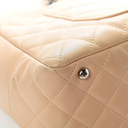 Chanel Calfskin Quilted Cambon Quilted Large Bowler Beige 13 of 14