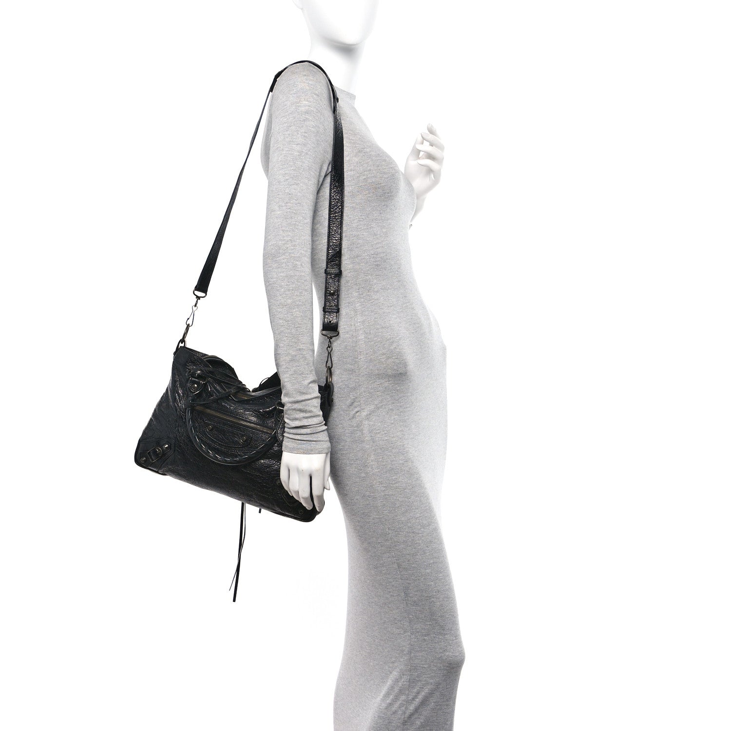 Balenciaga Agneau Classic Hardware Town Black 2 of 11