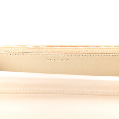 Chanel Caviar Quilted Wallet On Chain WOC Light Beige 6 of 13