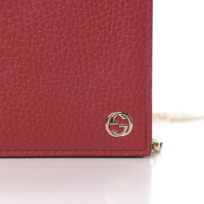 Gucci Dollar Calfskin Medium Betty Chain Wallet Tabasco 9 of 9