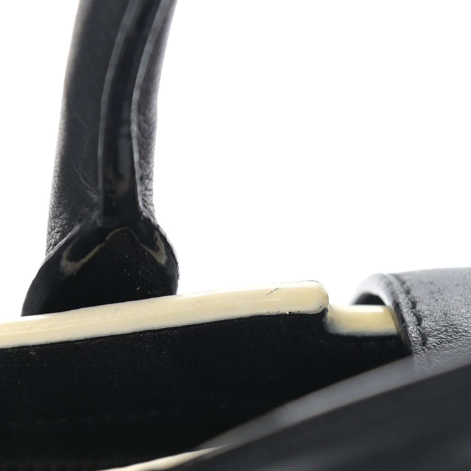 Saint Laurent Calfskin Small Monogram Downtown Cabas Black White 9 of 14