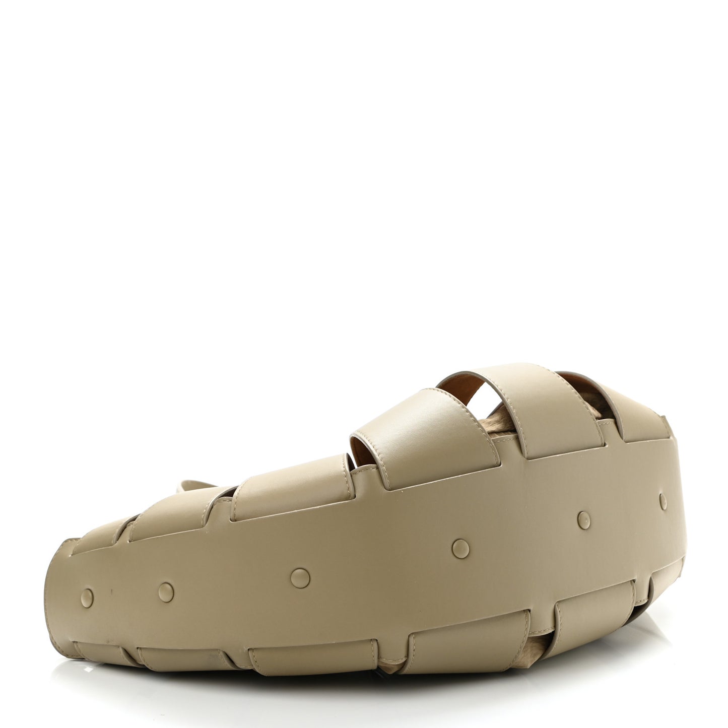 French Calfskin Shell Bag Taupe