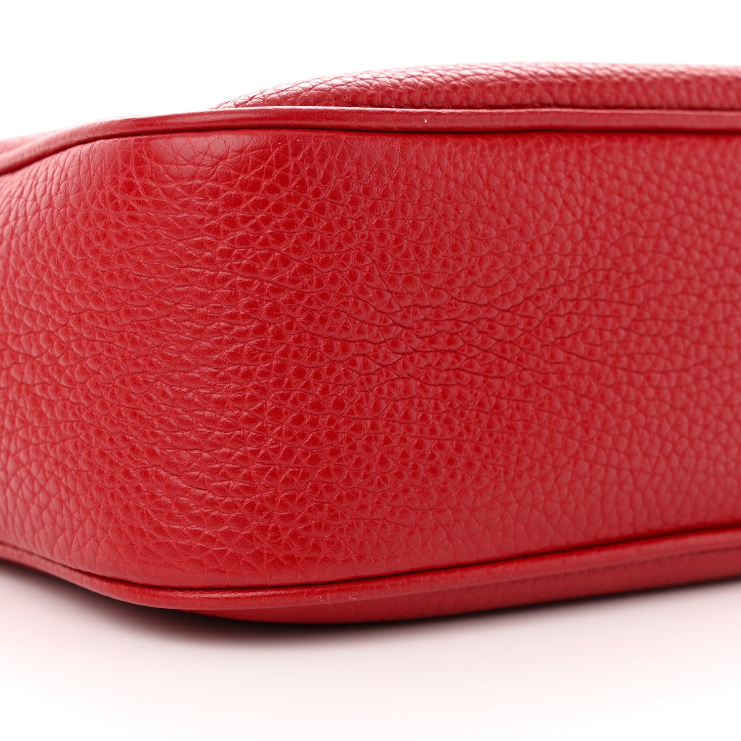 Gucci Pebbled Calfskin Small Soho Disco Bag Tabasco Red 10 of 11