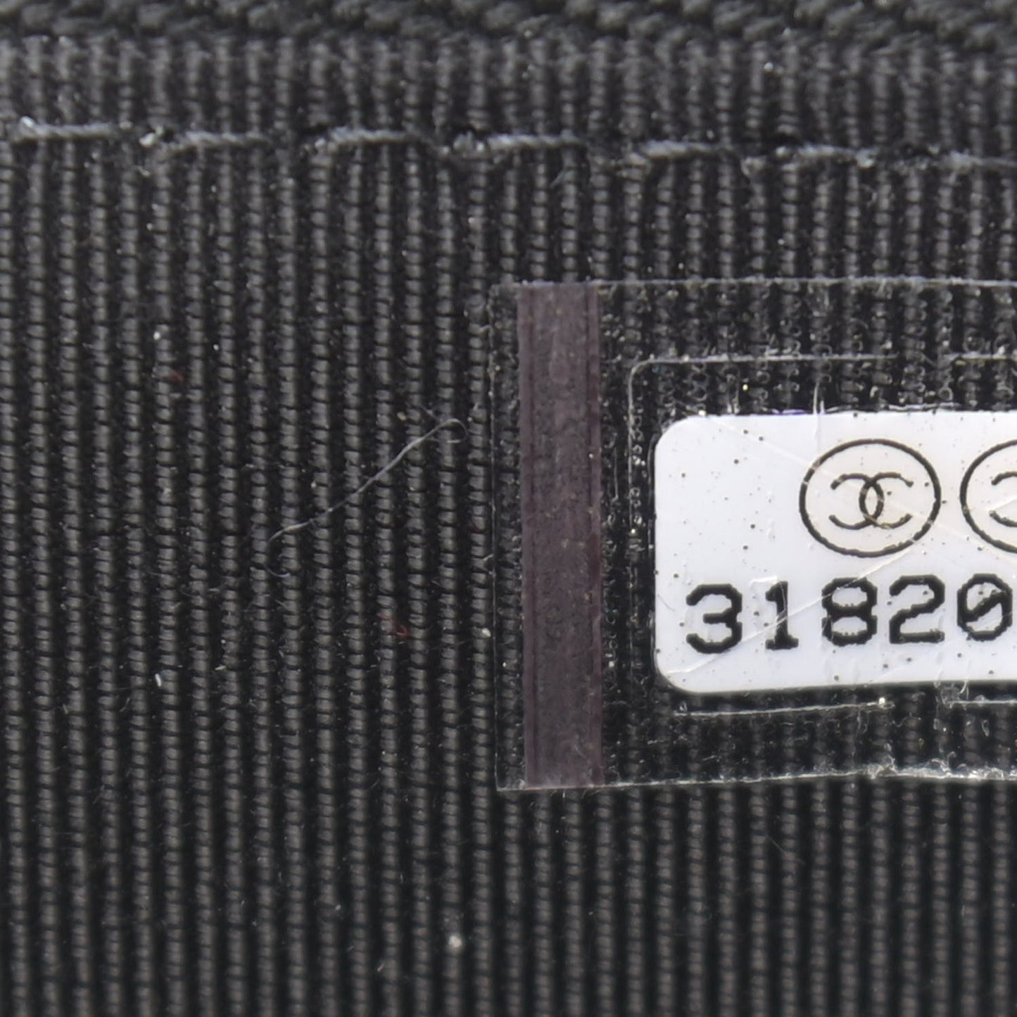 Lambskin Crochet Small Vanity Case With Chain Black