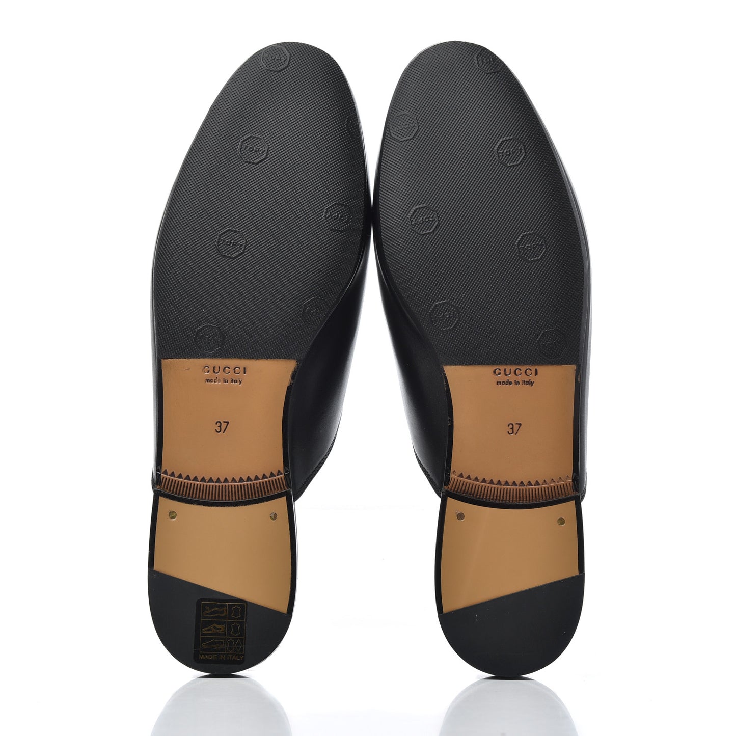 Calfskin Womens Princetown Slippers 37 Black