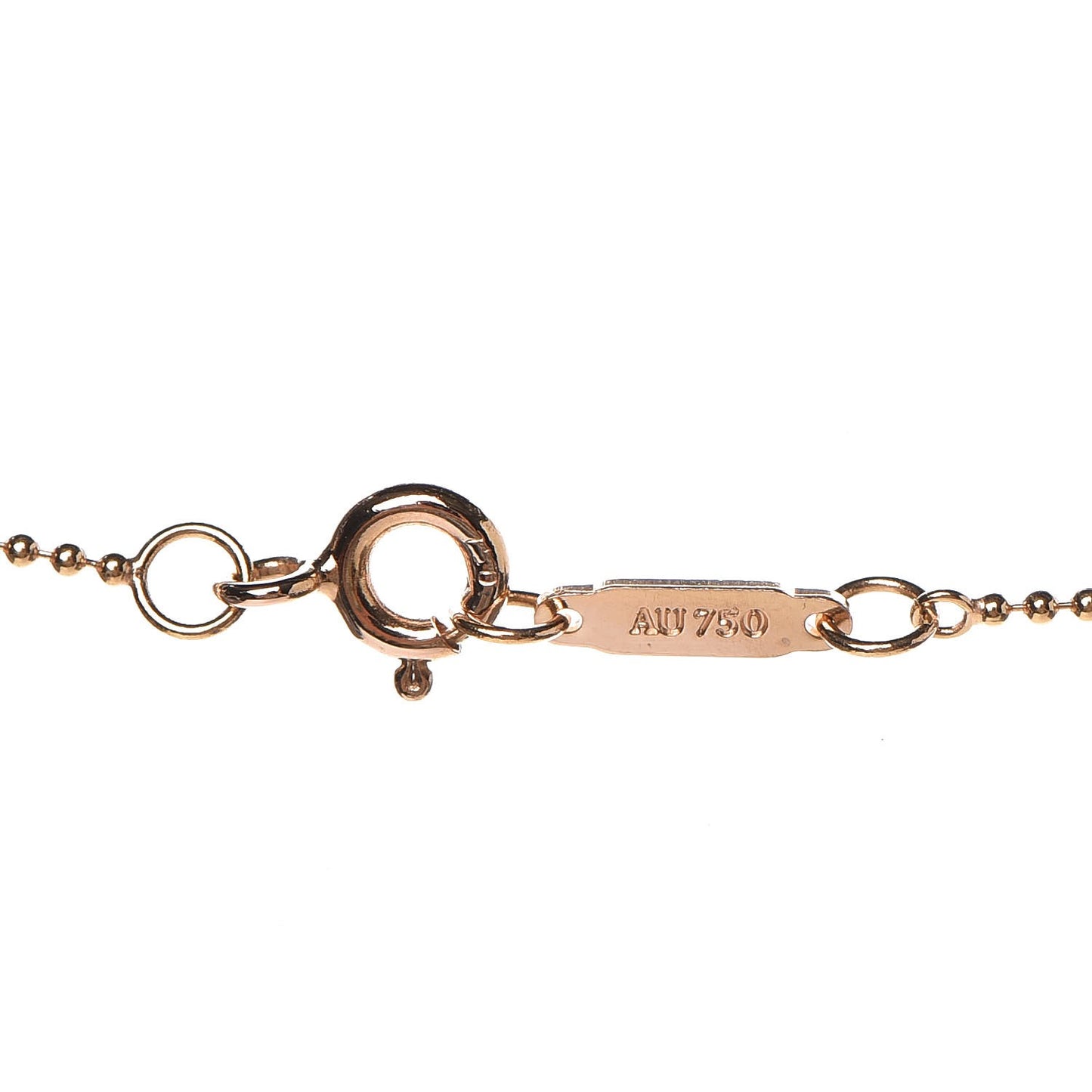 18K Rose Gold Diamond Crown Key Pendant Necklace