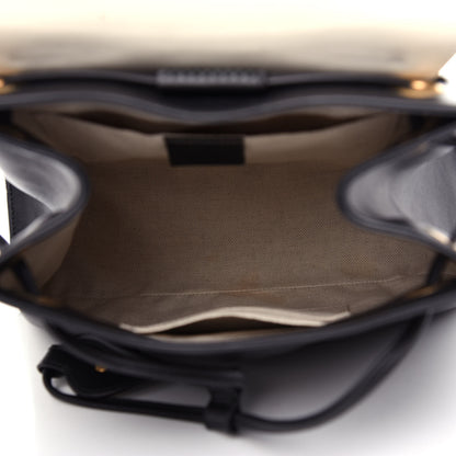 Gucci Calfskin Medium Malin Chain Backpack White Black Gold 4 of 10