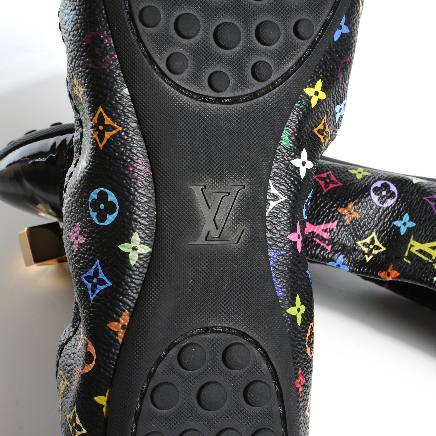 Monogram Multicolor LOVELY Ballet Flats Black 39