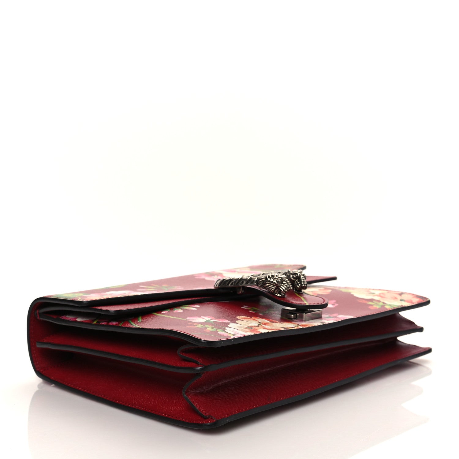 Gucci Calfskin Blooms Print Medium Dionysus Shoulder Bag Romantic Cherry Multicolor 3 of 9