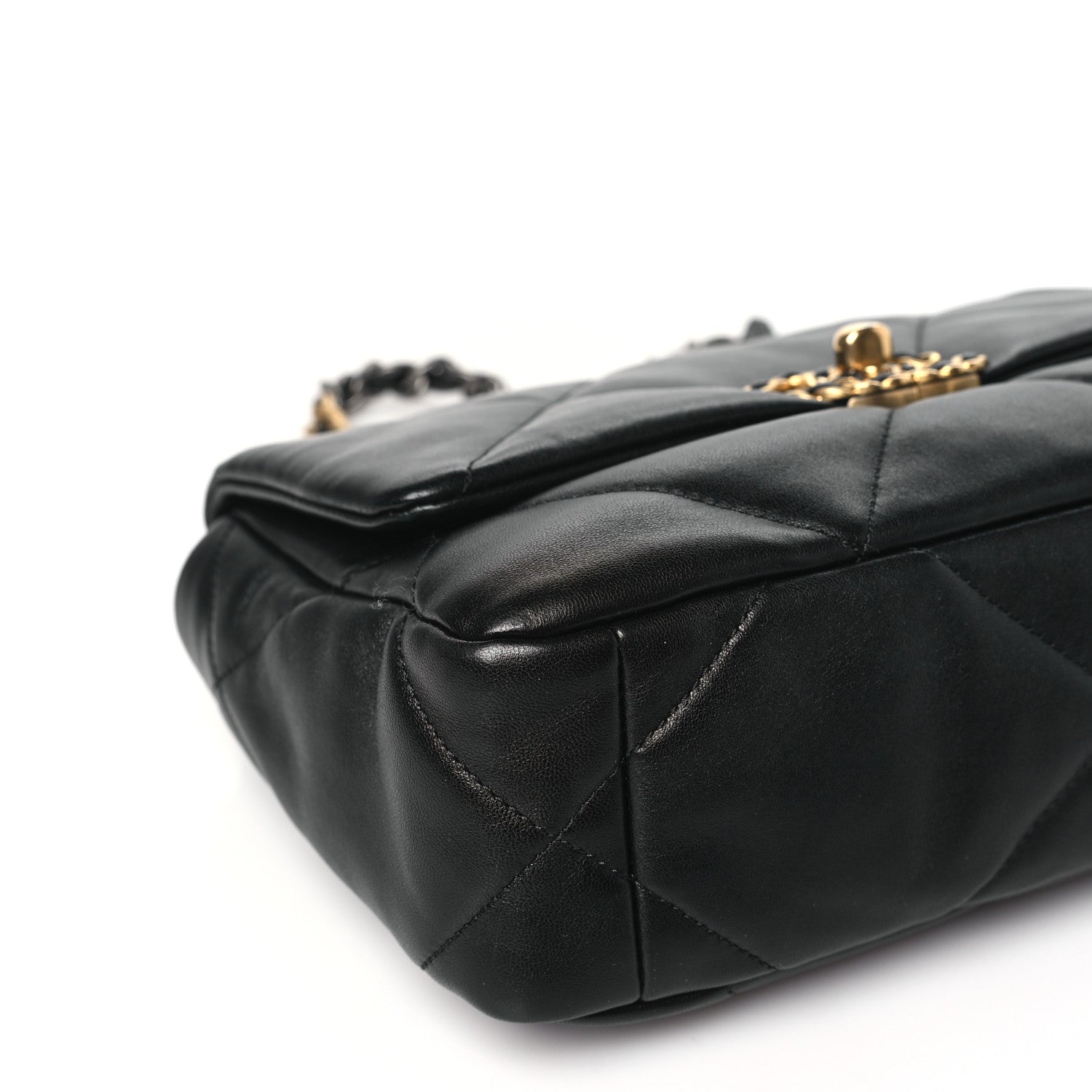 Chanel Lambskin Quilted Medium Chanel 19 Flap Black 9 of 10