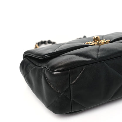 Chanel Lambskin Quilted Medium Chanel 19 Flap Black 9 of 10