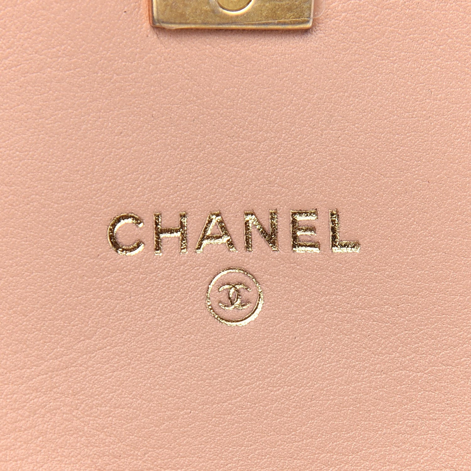 Chanel Calfskin Quilted Coco Mail Clutch With Chain Light Pink 6 of 10