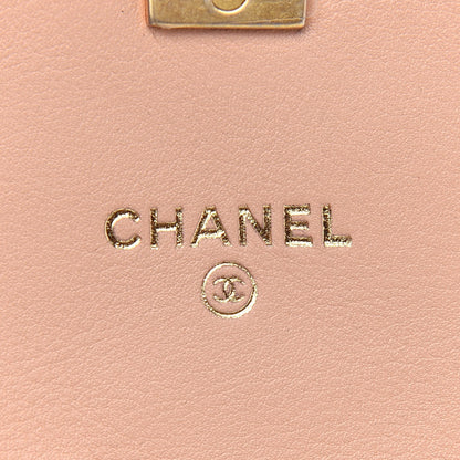 Chanel Calfskin Quilted Coco Mail Clutch With Chain Light Pink 6 of 10