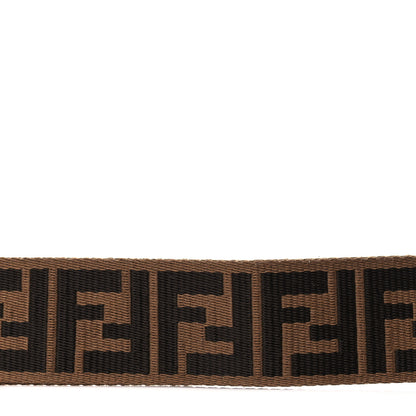 Fendi Ribbon Vitello Seta FF 1974 Adjustable Strap You Fango Marrone Black 5 of 5