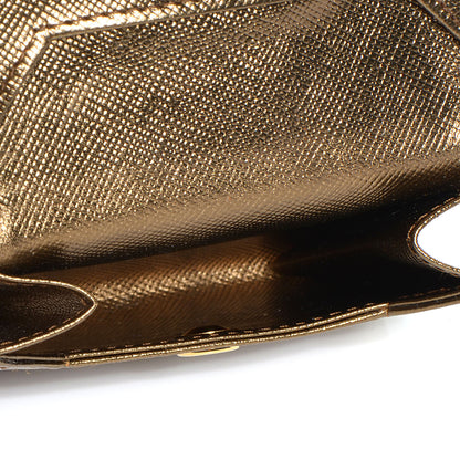 Prada Saffiano Coin Purse Bronzo 8 of 9