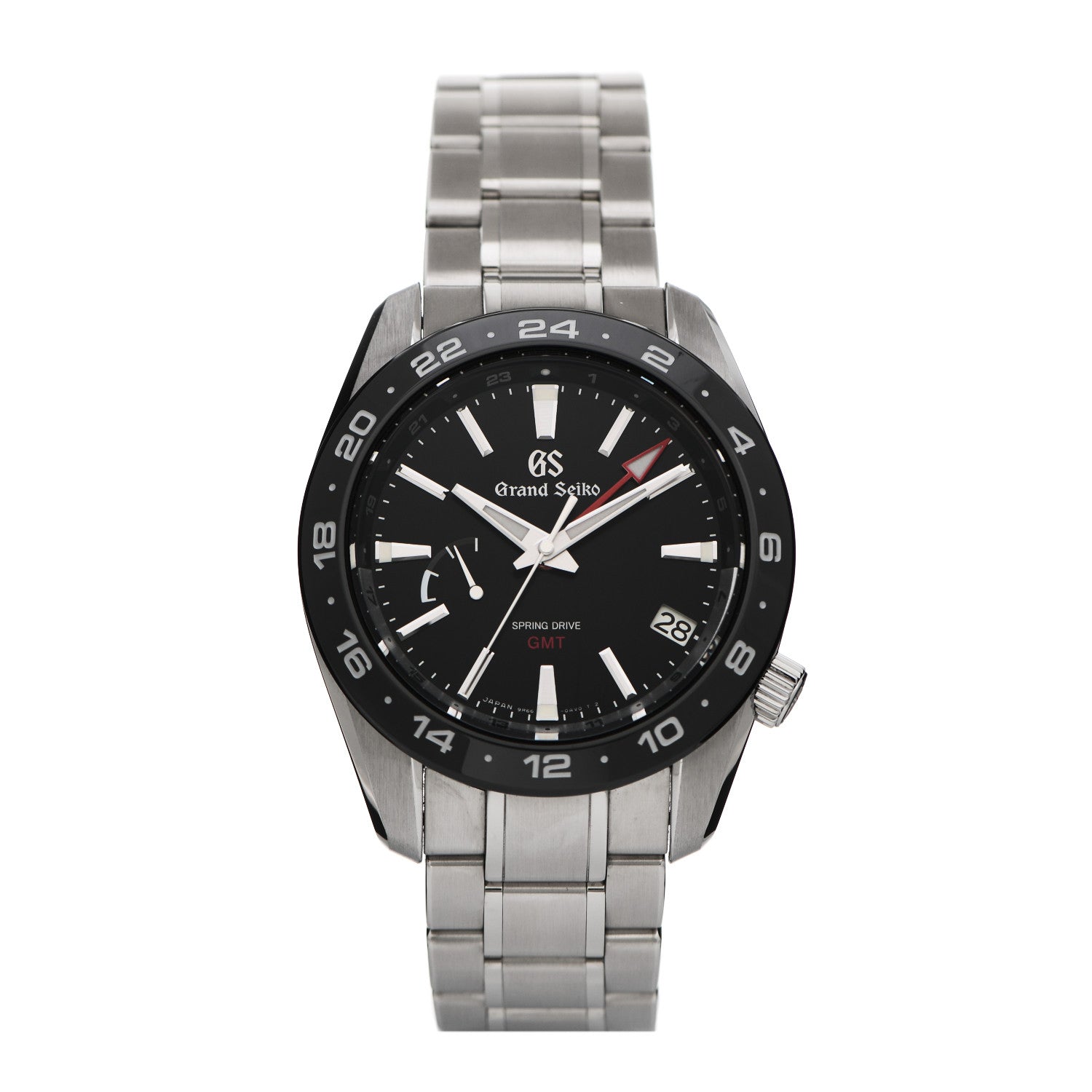 Grand Seiko Stainless Steel 40mm Sport Spring Drive GMT Automatic Watch Black SBGE253 1 of 5