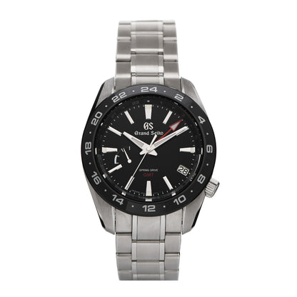 Grand Seiko Stainless Steel 40mm Sport Spring Drive GMT Automatic Watch Black SBGE253 1 of 5