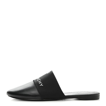 Givenchy Lambskin Bedford Logo Mule Slides 39.5 Black 1 of 7