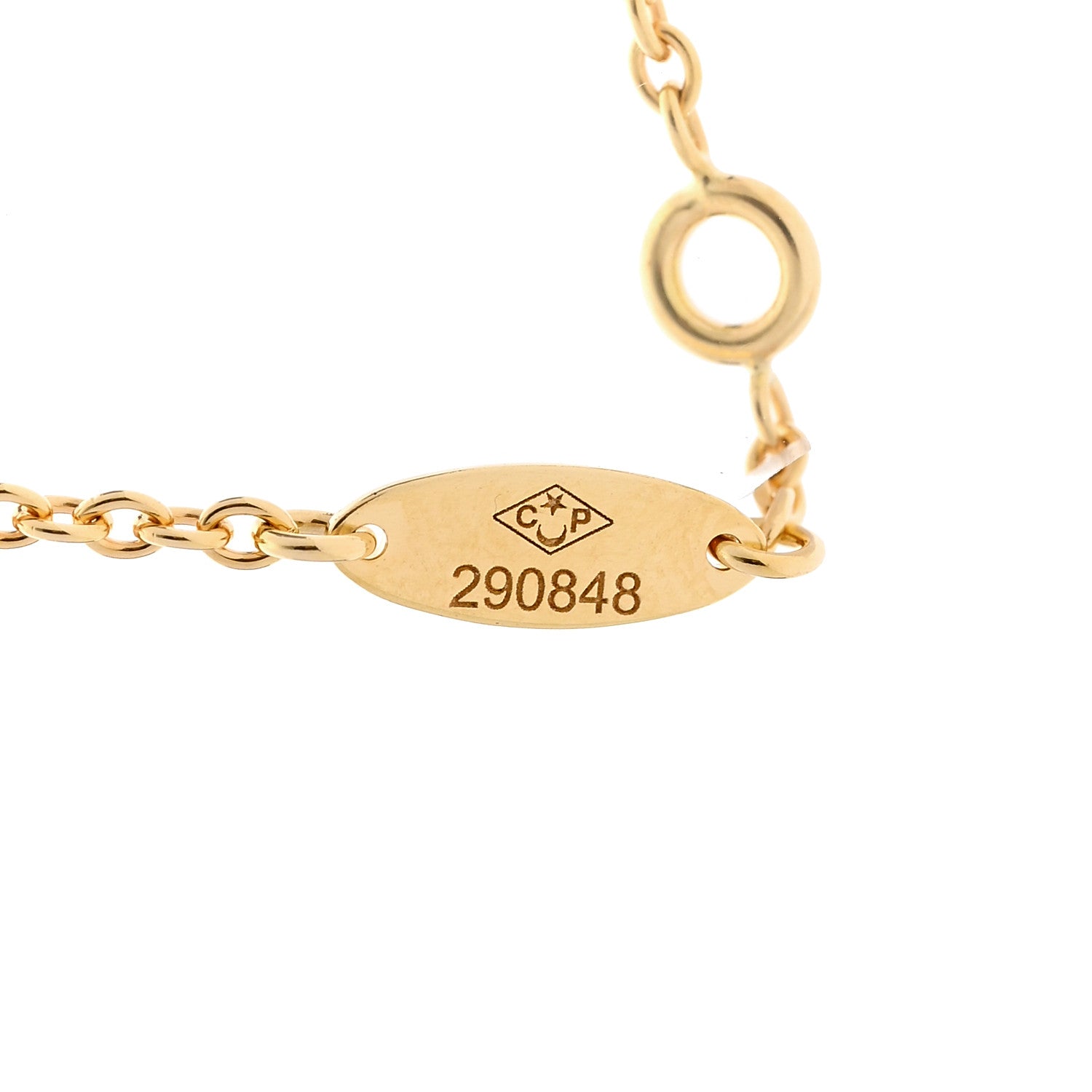 Christian Dior 18K Yellow Gold Diamond Mother of Pearl Rose Des Vents 3-Station Necklace 6 of 7