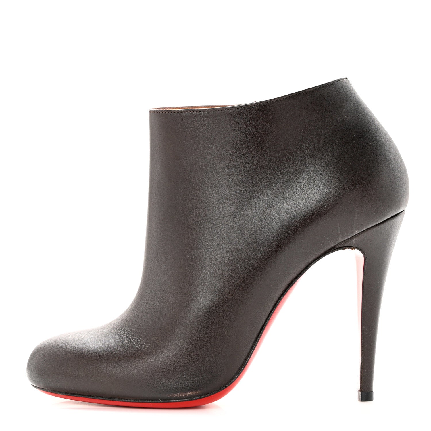 Christian Louboutin Calfskin Belle 100 Ankle Boots 39 Taupe 1 of 11