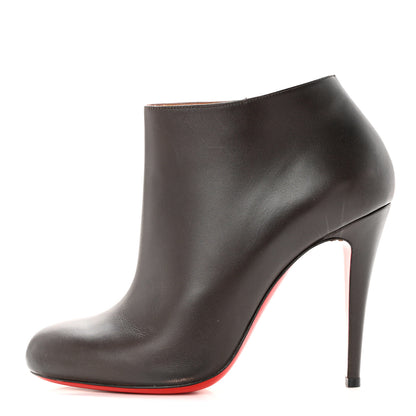 Christian Louboutin Calfskin Belle 100 Ankle Boots 39 Taupe 1 of 11