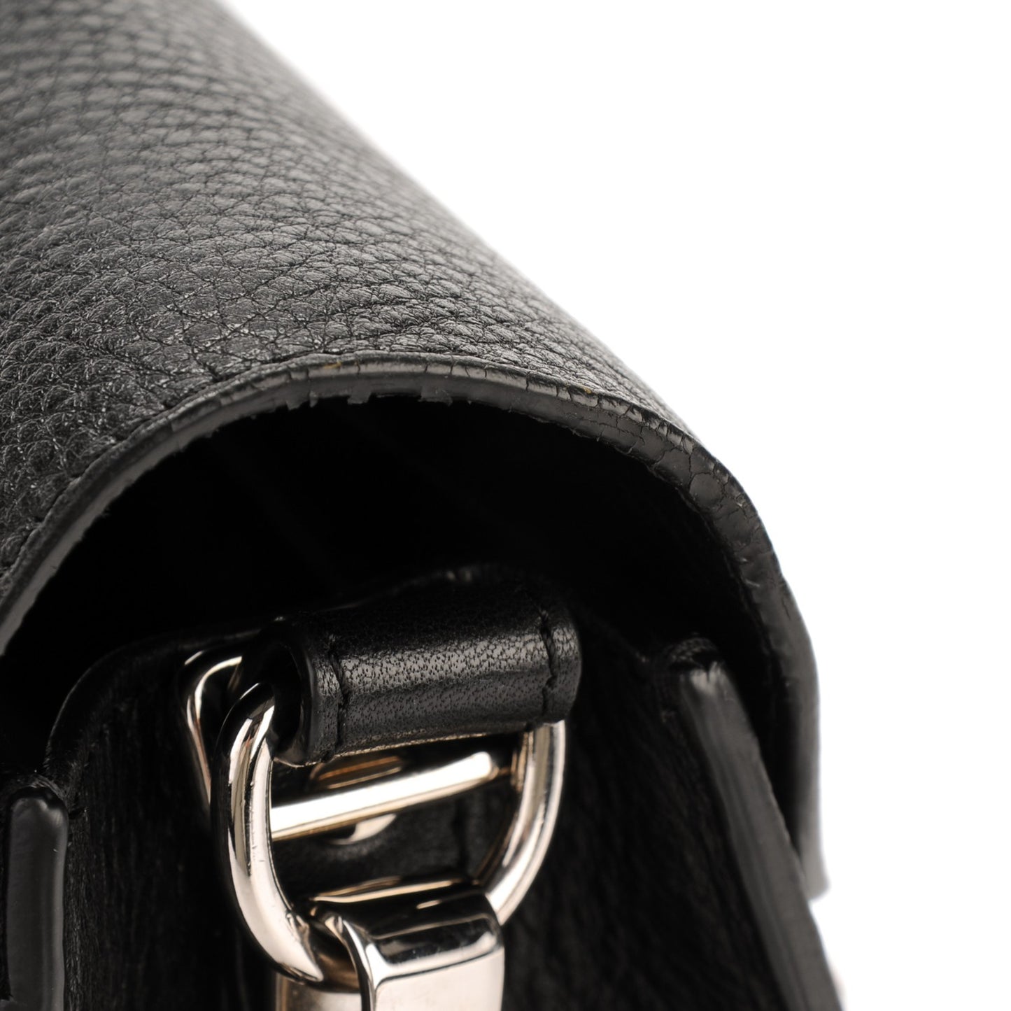 Calfskin PS11 Classic Shoulder Bag Black