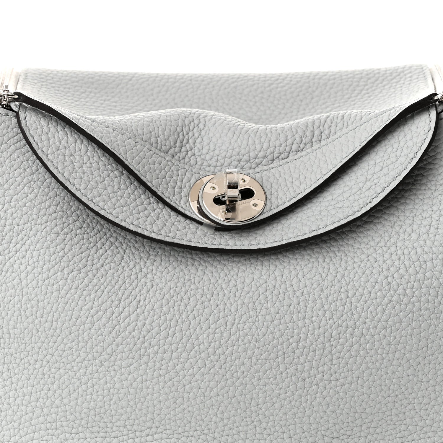 Hermes Taurillon Clemence Lindy 26 Bleu Pale 8 of 10