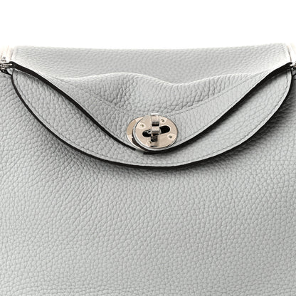 Hermes Taurillon Clemence Lindy 26 Bleu Pale 8 of 10