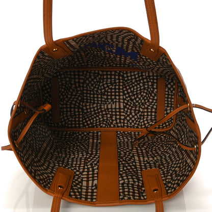 MCM Visetos Medium Liz Reversible Shopper Tote Cognac 5 of 12