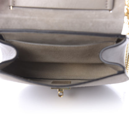 Chloe Suede Smooth Calfskin Mini Drew Shoulder Bag Motty Grey 4 of 9