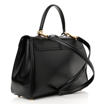 Celine Satinated Calfskin Medium 16 Top Handle Bag Black 3 of 18