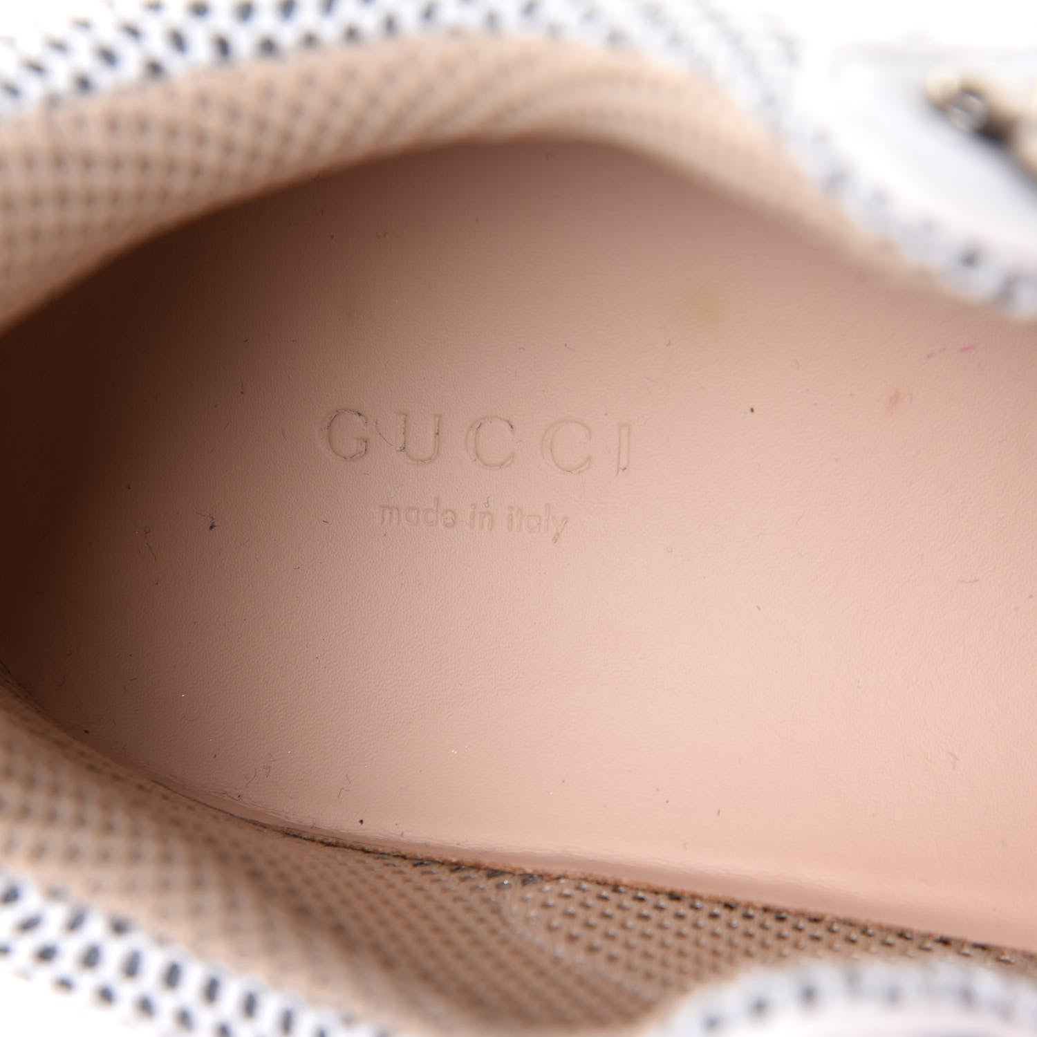 Gucci X SEGA Mesh Calfskin Suede Womens Flashtrek Sneakers 39.5 Great White 8 of 10