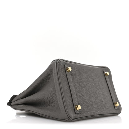 Hermes Togo Birkin 25 Etain 4 of 11