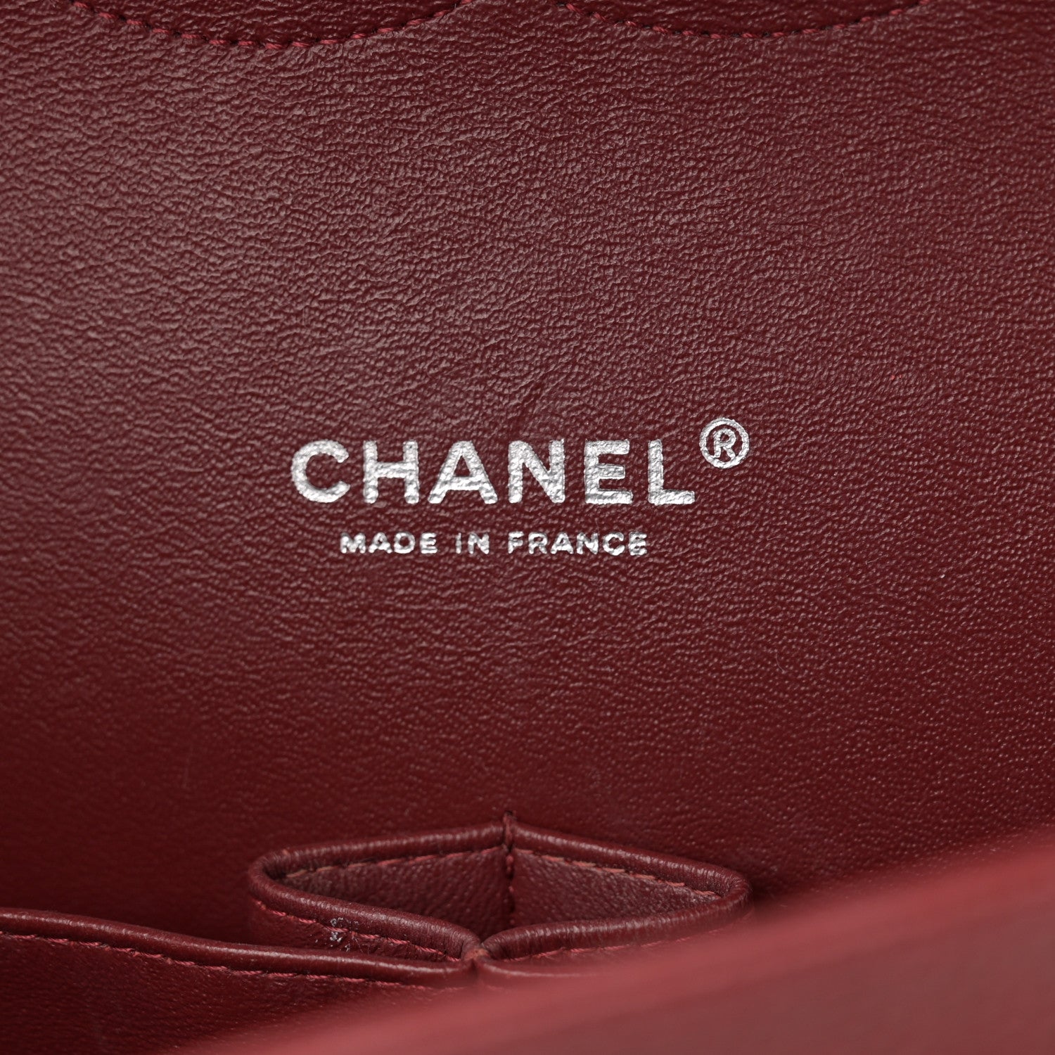 Chanel Caviar Quilted Maxi Double Flap Dark Red 6 of 11